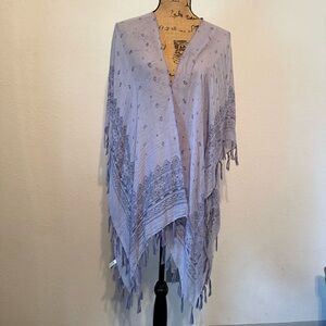 Periwinkle shawl kimono light purple